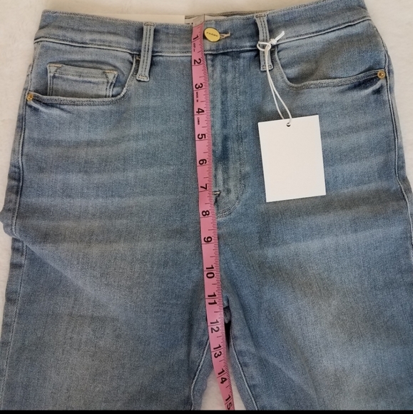 FRAME Ultra High Rise Denim Jeans Ali Cigarette Size 29 NWT - Picture 7 of 8